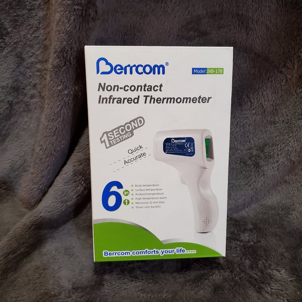 Berrcom NON-CONTACT Body Forehead IR Infrared Laser Digital Thermometer Accurate